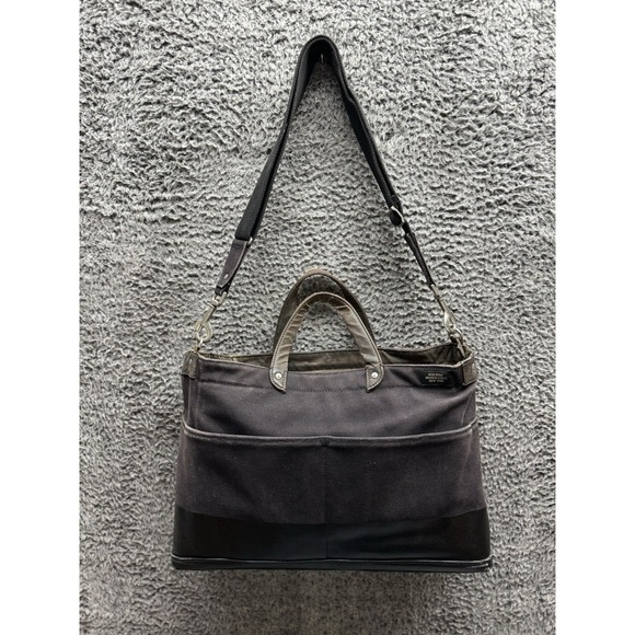 Jack Spade -‎ York Brief NYRU0682 Dipped Industrial Canvas Distressed Look Bag - Picture 1 of 14
